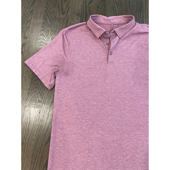 Men's Lululemon Purple Metal Vent Tech Polo Shirt Small - Picture 6 of 6